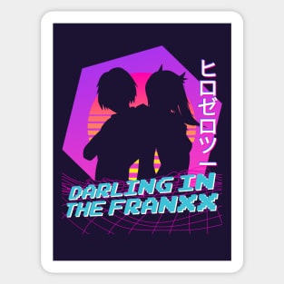 Draling In The Franxx - Vaporwave Sticker